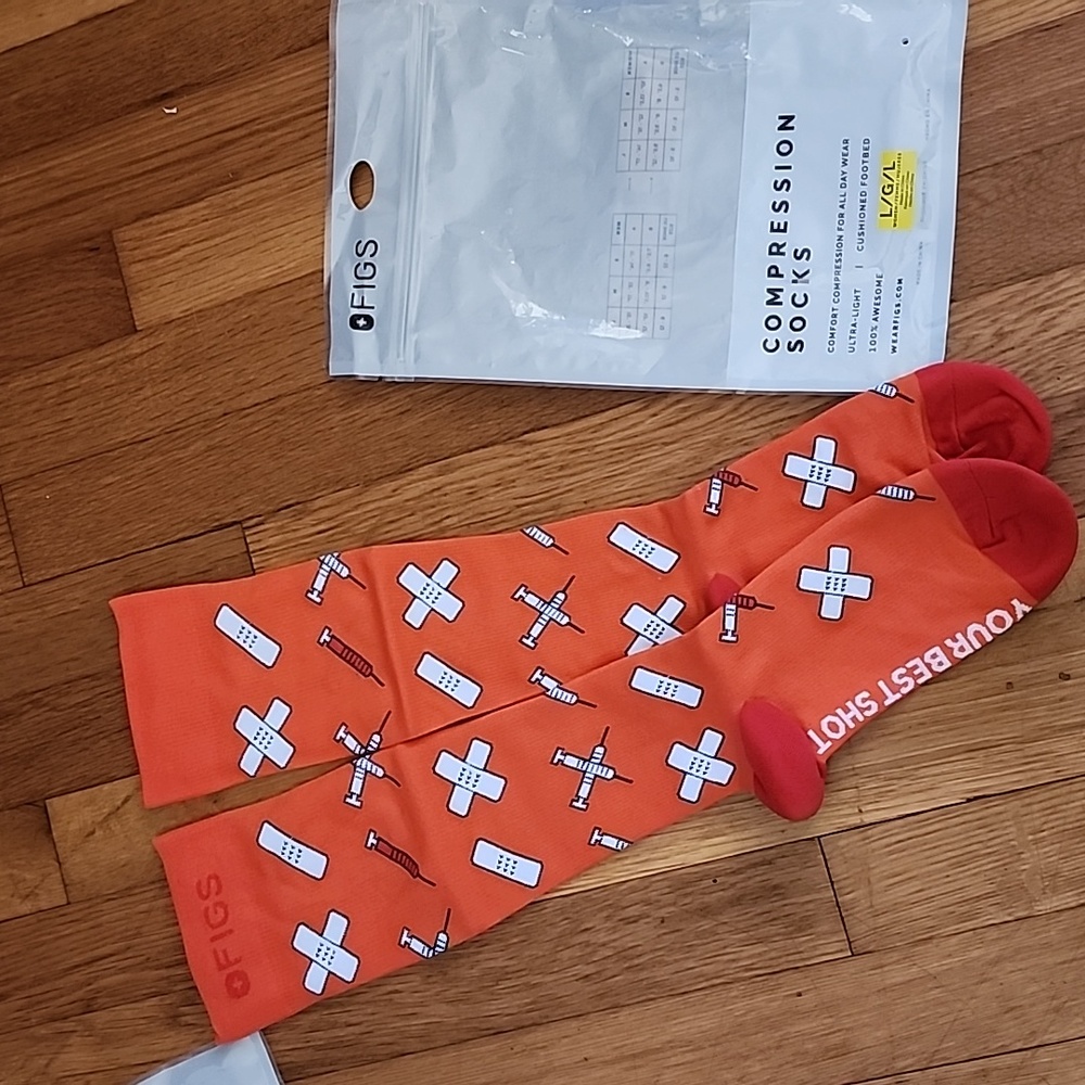 NWT FIGS SOCKS LIMITED EDITION lrg